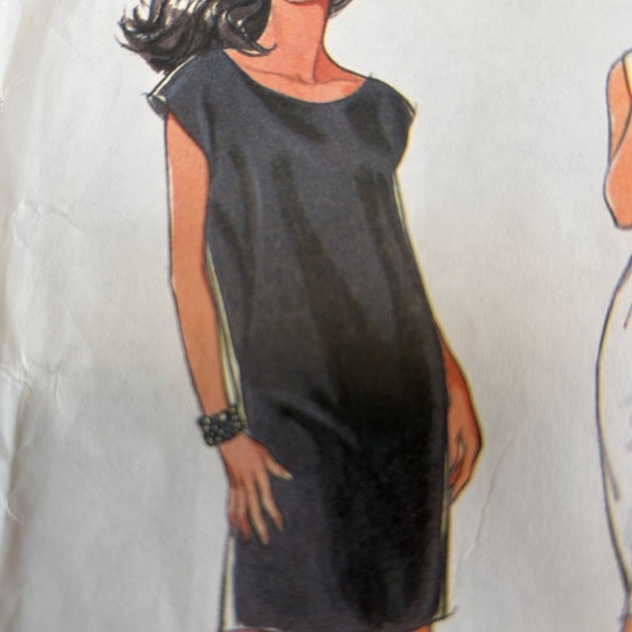 Style 2117 sizes 6 to 16 - sleeveless dress with lowered neck - Picture 3 of 7